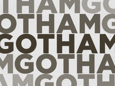 Some more Gotham typography