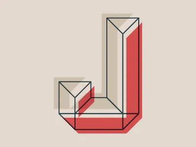 Manufactura J j letter type typeface