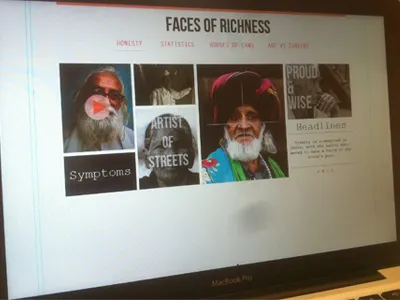 Faces Of Richness faces of richness mircrosite ngo india ui design uiux design web design