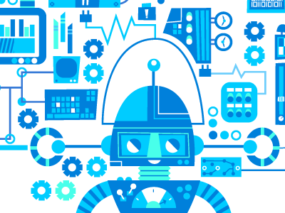 Robotic robot vector