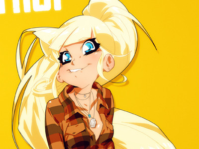 Chloe comic girl hipster illustration indie nerd punk