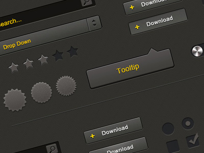 Free PSD: Simple Ui Kit free freebies psd psd template ui kit web elements