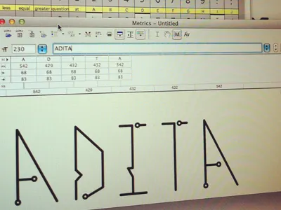 Digit All font test digital fontlab typography
