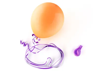 Balloon 3d air balloon g.ua icon logo ribbon