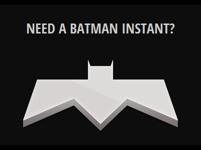 Need a Batman Instant? audio batman button css3 dark fun html5 knight useless