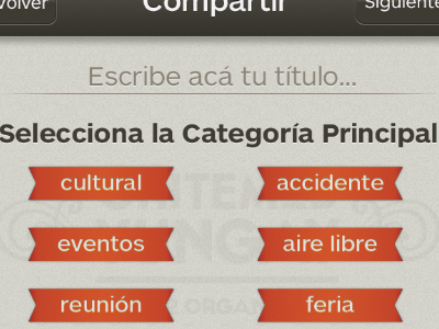 Yungay App - Categories app design iphone pixel tag yungay
