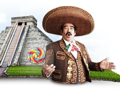 Wanna lollipop? chichen itza elevator lollipop mexican