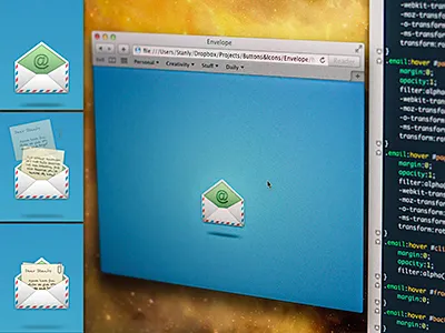 Email envelope animation css email envelope html icon ui ux