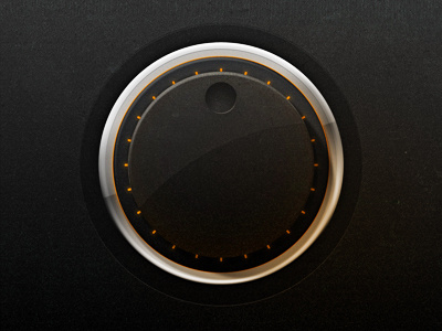 Dark Knob interface knob round