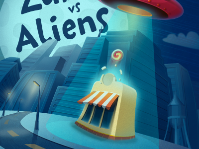 Game splash screen - fragment game illustration interface ufo