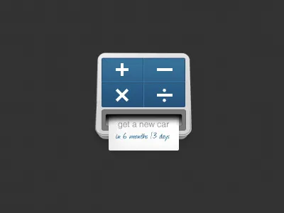 Goal Calculator application calculator icon illustration paper ui user experience user interface ux web