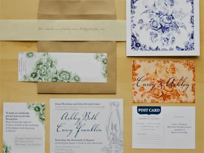 Jones Invitations china plate invitation wedding