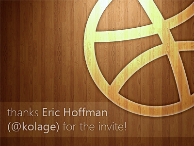 Thanks for the Invite! dribbble glass invite metro segoe thank you thanks