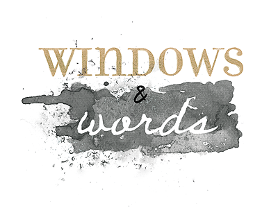 Windows Words editorial typography watercolor