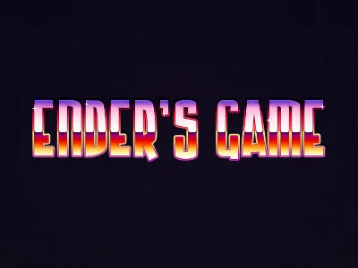 Ender's Game book cover enders game retro sci fi science fiction type