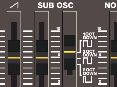 Sh-101 Fragment II interface roland sh 101 synthesizer ui