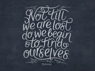 Find Ourselves lettering quote travel