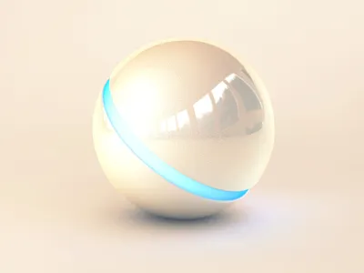 Orb 3d ball glossy reflective