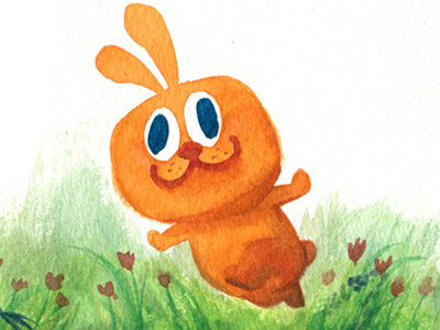 Rabbit illustration rabbit ssebong watercolor