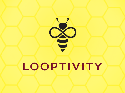 looptivity branding iphone app logo mobile splash page