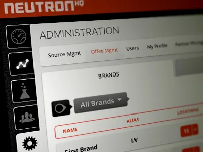 Admin Dashboard - UI/UX brand dashboard interface responsive ui ux web app