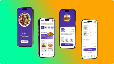 Food website mockup design ui ux