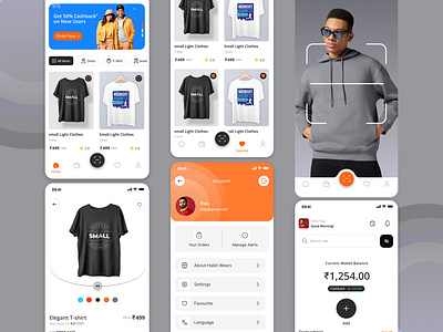 E-commerce Cloth Selling 3d branding ecommerce graphic design logo motion graphics ui ux visual design