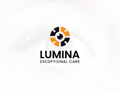 Eye care logo design & brand guide stylish branding