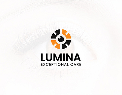 Eye care logo design & brand guide stylish branding