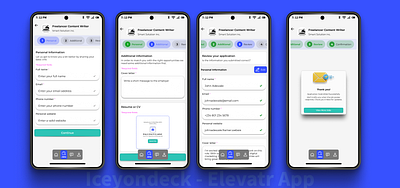 Elevatr - Job & Skill Sharing Mobile App Design Template app design designchallenge figma jobappdesign uidesign uxdesign