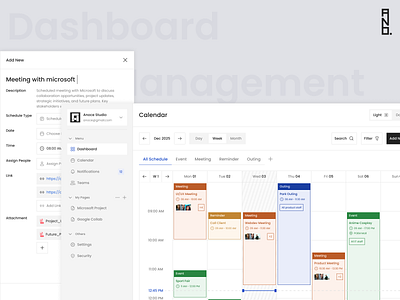 Schedule Dashboard dashboard design schedule ui design ux ux design website