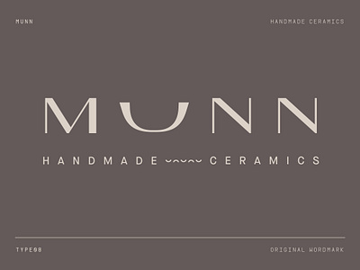 Munn Ceramics art bowl brand ceramics clay craft earth elegant fashion handmade logo logotype nature sophisticated tone typography wordmark