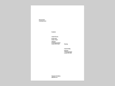 Typography Extra — n/1 black branding design exhibition gagosian grey high end identity minimalism moma museum richard serra type typography ux visual identity web web design website white