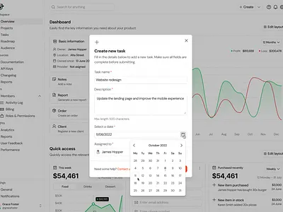 Date/Calendar Picker · Koala UI analytics b2b calendar calendar picker component dashboard date date picker design system dialog input modal product design saas saas product