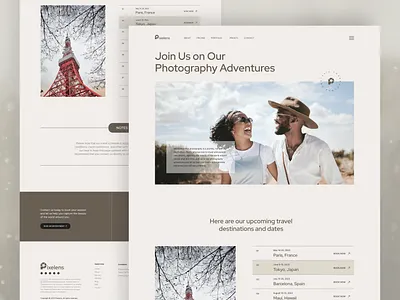 Pixelens Preset & Travel Schedule Page creative portfolio digital portfolio minimalist design minimalist ui modern photography photography site photography template photography ui photography web design pixelens presets travel schedule ui inspiration ui showcase ui template ui trends ux design web design