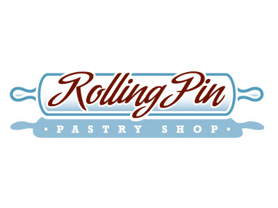 Rolling Ping bakery identity logo