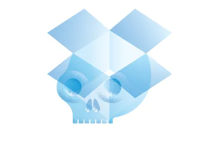 Skull a day #17 dropbox illustration skull