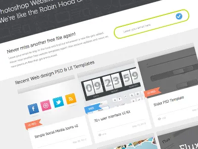 BlazRobar.com - News Site Design! interface design ui ui kit web web design web wireframes website design