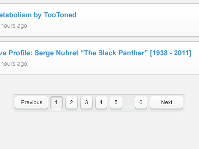 Pagination links news pagination social ui user interface