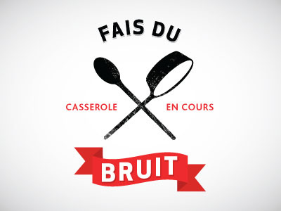 Fais du bruit logo montreal typography