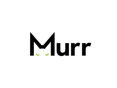 Murr animal cat cute green logo