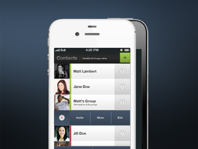 Chat App Concept app chat iphone