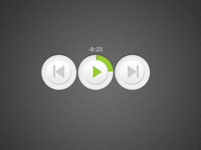 Play and Progress controls interface play rewind start stop
