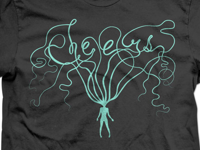 Cheers Octo-woman apparel bands illustration music octopus t shirt tentacle woman