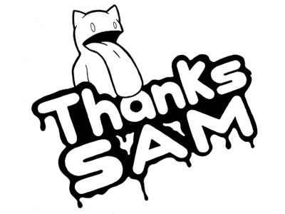 Thank You! hand drawn illustration typography