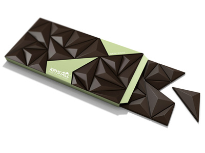 Krystall Opened c4d chocolate cinema 4d crystal packaging scandinavian