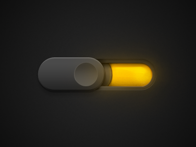 Dark Switch button dark switch ui yellow