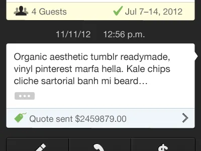 book your vacay conversation ios iphone messaging