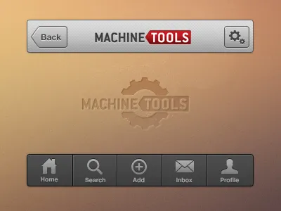 MachineTools UI app ios mobile ui