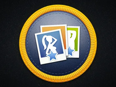 Rater badge badge photo star